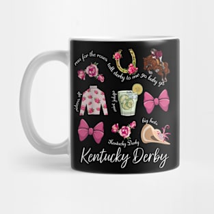 Pink Coquette Bow Derby Day Horse Racing 2024 Derby Mug